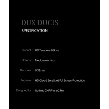 LCD apsauginis stikliukas Dux Ducis 10D Nothing CMF Phone 2 Pro juodas LCD apsauginis stikliukas Dux Ducis 10D Nothing CMF Phone 2 Pro juodas