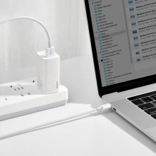 USB kabelis Baseus Superior iš USB į Type-C 66W 1.0m baltas CATYS-02