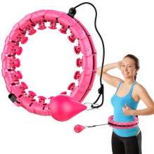 Masažuojantis gimnastikos lankas Smart Hula Hoop HHP002 rožinis Masažuojantis gimnastikos lankas Smart Hula Hoop HHP002 rožinis