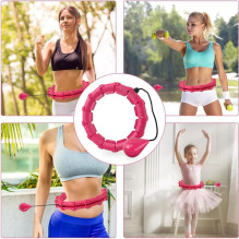 Massaging gymnastics hoop Smart Hula Hoop HHP007 pink Massaging gymnastics hoop Smart Hula Hoop HHP007 pink