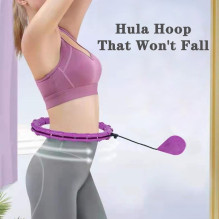 Massaging gymnastics hoop Smart Hula Hoop M1 purple