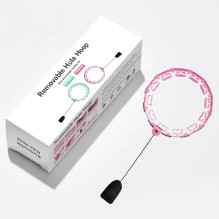 Massaging gymnastics hoop Smart Hula Hoop HHP008 pink
