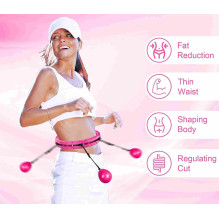 Massaging gymnastics hoop Smart Hula Hoop M2 purple