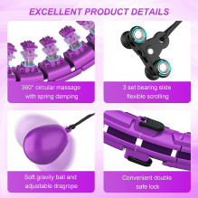 Massaging gymnastics hoop Smart Hula Hoop M2 purple