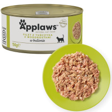 APPLAWS Tuno filė su jūros dumbliais sultinyje - šlapias kačių ėdalas - 156 g APPLAWS Tuno filė su jūros dumbliais sultinyje - šlapias kačių ėdalas - 156 g