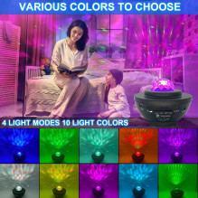 LED star projector Reach Starry Bowl, black LED star projector Reach Starry Bowl, black