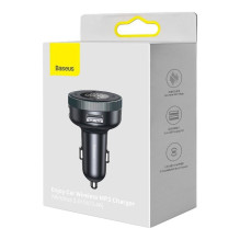 Transmitter Baseus Enjoy Bluetooth MP3 player / FM modulator (hands-free, LCD, 2xUSB Wireless 5.0+5V / 3.4A charger) bla