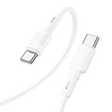 USB kabelis Hoco X83 60W Type-C to Type-C 1.0m baltas USB kabelis Hoco X83 60W Type-C to Type-C 1.0m baltas