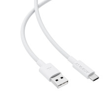 USB kabelis Acefast C18-04 USB-A to USB-C 1.2m baltas USB kabelis Acefast C18-04 USB-A to USB-C 1.2m baltas