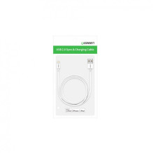USB cable Ugreen US155 MFi USB to Lightning 2.4A 2.0m white USB cable Ugreen US155 MFi USB to Lightning 2.4A 2.0m white