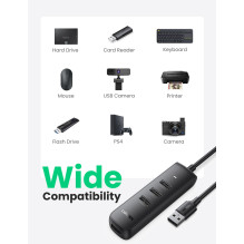 USB hub Ugreen CM416 USB-A 3.0 to 4xUSB-A 3.0 (10915) black