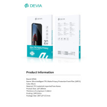 Film set for the cutting mechanism Devia Ultra Intelligent TPU Matte Privacy 20pcs.