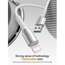 USB kabelis Joyroom S-A51 USB-A to Lightning 3A 1.2m pilkas USB kabelis Joyroom S-A51 USB-A to Lightning 3A 1.2m pilkas