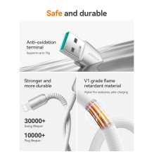 USB cable Joyroom S-A51 USB-A to Lightning 3A 1.2m gray USB cable Joyroom S-A51 USB-A to Lightning 3A 1.2m gray
