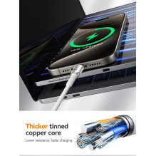 USB kabelis Joyroom S-A51 USB-C to Lightning 30W 1.2m pilkas