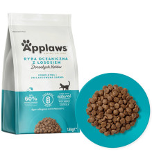 APPLAWS sausas kačių ėdalas suaugusioms vandenyno žuvims su lašiša - 1,8 kg APPLAWS sausas kačių ėdalas suaugusioms vandenyno žuvims su lašiša - 1,8 kg