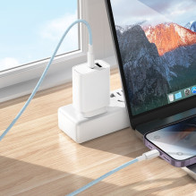 USB cable Borofone BX117 USB-C to Lightning 1.0m white