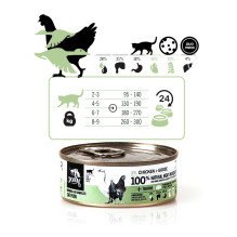3COTY Chicken with goose - wet cat food - 80g 3COTY Chicken with goose - wet cat food - 80g