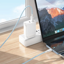 USB cable Borofone BX117 USB-A to USB-C 1.0m white USB cable Borofone BX117 USB-A to USB-C 1.0m white