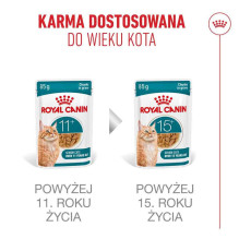 ROYAL CANIN Ageing 11+ šlapias kačių ėdalas gabaliukais padaže - 12 x 85 g ROYAL CANIN Ageing 11+ šlapias kačių ėdalas gabaliukais padaže - 12 x 85 g