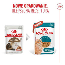 ROYAL CANIN Ageing 11+ šlapias kačių ėdalas gabaliukais padaže - 12 x 85 g ROYAL CANIN Ageing 11+ šlapias kačių ėdalas gabaliukais padaže - 12 x 85 g