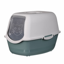 ROTHO Bailey Hooded litter box Green, White ROTHO Bailey Hooded litter box Green, White