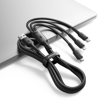 USB kabelis Joyroom S-A61 USB-A to USB-C / Lightning / MicroUSB 3.5A 1.2m juodas