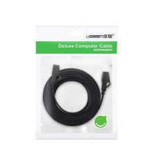 Ugreen Ugreen plokščias kabelis interneto tinklo kabelis Ethernet patchcord RJ45 Cat 7 STP LAN 10 Gbps 10m juodas (NW106 Ugreen Ugreen plokščias kabelis interneto tinklo kabelis Ethernet patchcord RJ45 Cat 7 STP LAN 10 Gbps 10m juodas (NW106