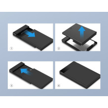 „Ugreen“ „Ugreen“ skyrius HDD SSD disko korpusui 2,5 \'\' SATA USB 3.2 Gen 1 (5 Gbps) micro USB SuperSpeed + 0,5 m kabel