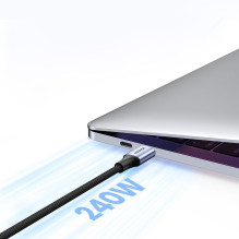 Ugreen Ugreen US535 USB-C / USB-C PD kabelis 240W 5A 1m - pilkas