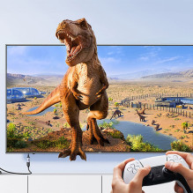 Ugreen Ugreen HD165 HDMI (vyriškas) / HDMI (lizdas) 8K kabelis 0,15 m - pilkas
