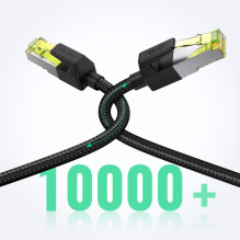 Ugreen Ugreen NW150 80421 Ethernet RJ45 Cat 7 10Gbps kabelis 1m - juodas
