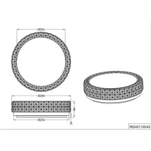 Šviestuvas plafonas Reality, LED, 12W, 3000K, 1160lm, Ø28