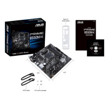 Pagrindinė plokštė, ASUS, AMD B550, SAM4, MicroATX, 2xPCI-Express 3.0 1x, 2xM.2, 1xPCI-Express 4.0 16x, Atmintis DDR4, a