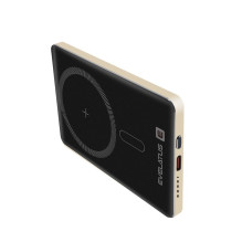 Evelatus PD20W 5000mAh išorinė baterija „MagLink Elite“ su belaidžiu įkrovimu EVEP02PBMEG auksinė Evelatus PD20W 5000mAh išorinė baterija „MagLink Elite“ su belaidžiu įkrovimu EVEP02PBMEG auksinė