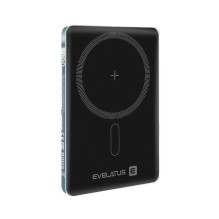 Evelatus PD20W 5000mAh išorinė baterija „MagLink Elite“ su belaidžiu įkrovimu EVEP02PBMEB, mėlyna Evelatus PD20W 5000mAh išorinė baterija „MagLink Elite“ su belaidžiu įkrovimu EVEP02PBMEB, mėlyna