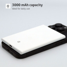 Evelatus Evelatus 3000mAh Power Bank Super Slim With Wireless charging EVEP03PBSSB Black Evelatus Evelatus 3000mAh Power Bank Super Slim With Wireless charging EVEP03PBSSB Black
