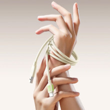 Joyroom Joyroom S-A53 3A USB-A - Lightning Cable with Fluorescent Tip 1.2m - Beige