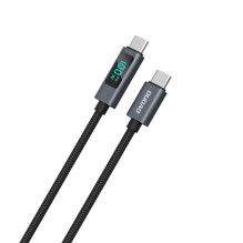 Dudao Dudao L7C USB-C - USB-C 100W Cable with LED Display 1m - Black