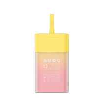Baseus Baseus Popsicle 5200mAh 20W Powerbank with Built-in Lightning Cable (+ White Baseus Simple USB-C - USB-C 60W / 20 Baseus Baseus Popsicle 5200mAh 20W Powerbank with Built-in Lightning Cable (+ White Baseus Simple USB-C - USB-C 60W / 20
