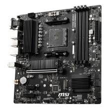 Pagrindinė plokštė, MSI, AMD B550, SAM4, MicroATX, DDR4 atmintis, 4 atminties lizdai, 2xPCI-Express 3.0 1x, 1xPCI-Expres