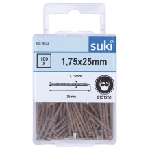PANEL PIN 1,75X25 DARKBRO RAL8024 / 100PCS PANEL PIN 1,75X25 DARKBRO RAL8024 / 100PCS