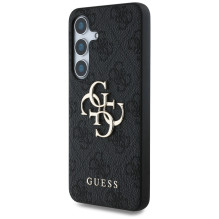 Guess Big 4G Logo Classic Logo Dėklas, skirtas Samsung Galaxy S25 Black