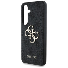 Guess Big 4G Logo Classic Logo Dėklas, skirtas Samsung Galaxy S25 Black