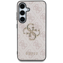 Guess Big 4G Logo Classic logotipo dėklas, skirtas Samsung Galaxy S25 Pink