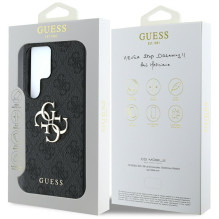 Guess Big 4G Logo Classic logotipo dėklas, skirtas Samsung Galaxy S25 Ultra Black