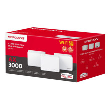 Wireless Router, MERCUSYS, Wireless Router, 3-pack, 3000 Mbps, Mesh, 3x10 / 100 / 1000M, HALOH80X(3-PACK)