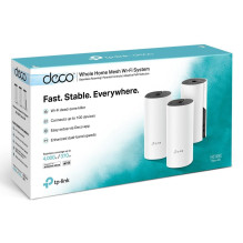 Wireless Router, TP-LINK, Wireless Router, 3-pack, 1200 Mbps, Mesh, DECOM4(3-PACK)