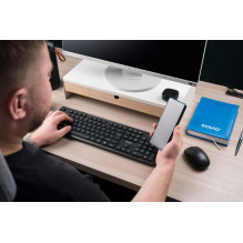Savio KB-02 klaviatūra namams / biurui, USB, QWERTY, juoda
