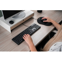 Savio KB-01 klaviatūra namams / biurui, USB, QWERTY, JAV anglų, juoda